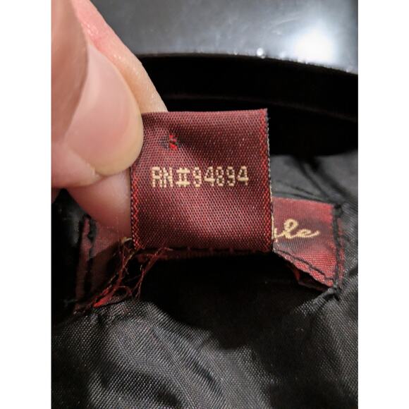 Life Style Vest Women's Small Black Embroidered Mock Neck Pocket Puffed Full Zip - Picture 5 of 7